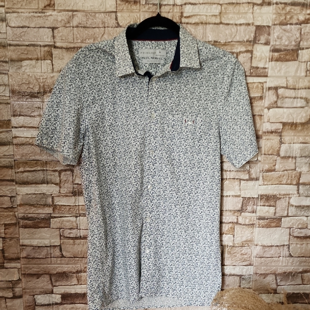 Primark Men's  Patterned Shirt Muscle FIT
